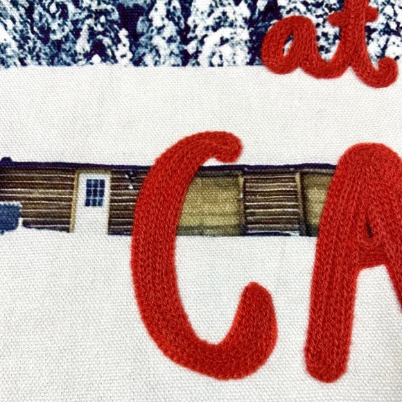 Set of 2 ~ Indigo Pillow Covers “Life Is Better At The Cabin” ~ Brand New - Picture 8 of 11